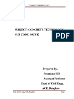 Subject: Concrete Technology Sub Code: 10Cv42