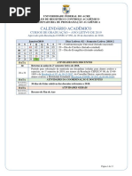 Calendario Academico 2019 UFAC