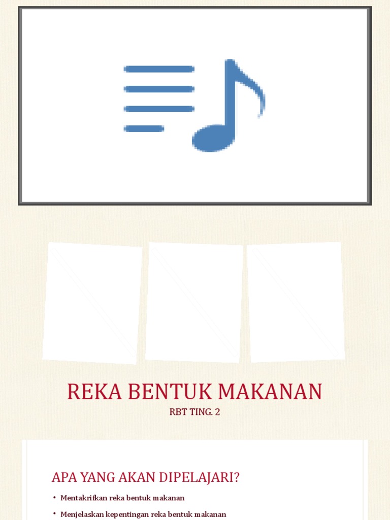 RBT-Reka Bentuk Makanan