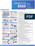 Calendário ANUAL 2019