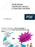 Developing Communication Skills Between Doctor-Patient