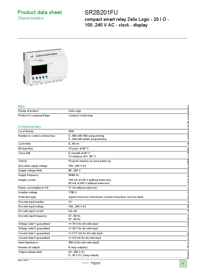 SR2B201FU: Product Data Sheet | Download Free PDF | Relay | Alternating ...