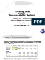 Increasing Sales Recommendation Systems: Through