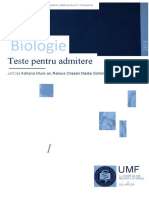 291335214 Teste Biologie Cluj 2014 PDF