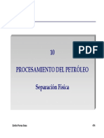 Procesos de separación física en la refinación del petróleo