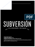Éric Laurent - Subversión de La Subversión (Letras Lacanianas #9) PDF