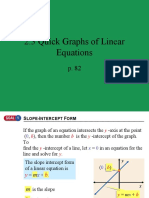 2.3 Quick Graphs of Linear Equations