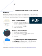 Please Join Mrs. Sarah's Class 2018-2019 Class On Bloomz!