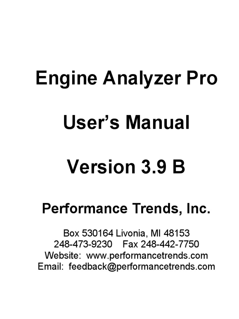 Manual Engine Analyzer Pro v3.9.pdf Piston Cylinder (Engine)