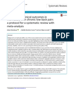 Individuals With Chronic Low Back Pain: A Protocol For A Systematic Review With Meta-Analysis Prediction of Clinical Outcomes in