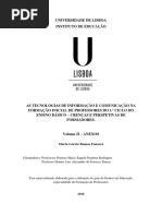 (Volume II - Anexos). As Tecnologias de Informação e Comunicação na formação inicial de professores do 1.º CEB - crenças e perspetivas de formadores.