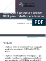 Introdução À Pesquisa e Normas ABNT para Trabalhos