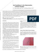 Environmental Conditions in The Deterioration of Brick Facades