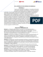 Constitucion de La Republica Bolivariana de Venezuela PDF