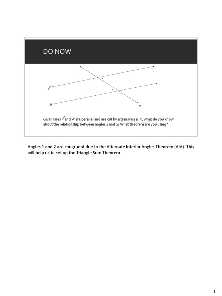 Pioneer Lesson Plan Pdf Euclid Triangle