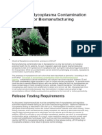 Real-Time Mycoplasma Contamination Detection For Biomanufacturing