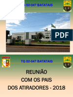 Reunião com os pais dos atiradores do TG Batatais