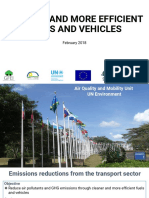 UN Environment - Cleaner Fuels and More Efficient Fuels and Vehicles