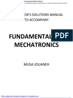 Fundamentals of Mechatronics 1st Edition Jouaneh Solutions Manual