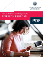 How to Write a Good Postgraduate Research Proposal