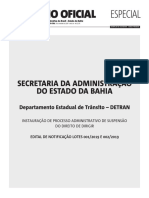 Detran-BA Abre Processo para Suspender 40 Mil CNH Deputados Estão Na Lista