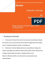 Literature Review: Scientific Journals by Refi Ikhtiari PHD