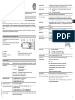 Inductive sensor info card