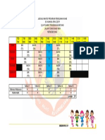 Jadual Waktu Program Pemulihan Khas 2019 (Contoh)