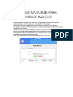 Aplikasi Manajemen Pariki Berbasis Java (Gui)