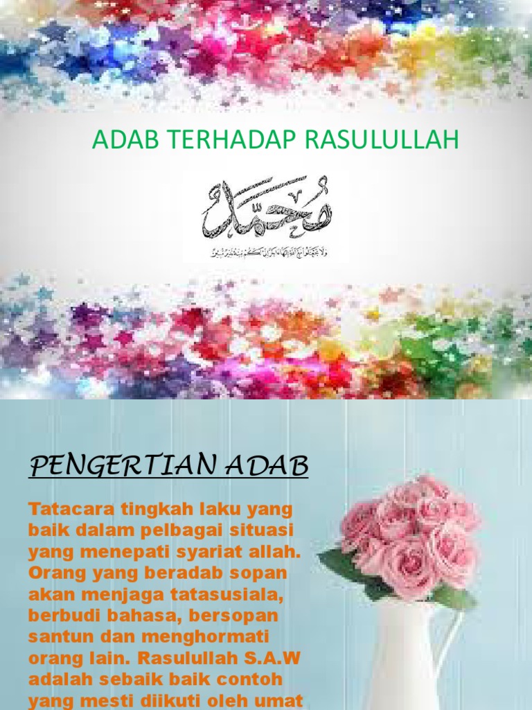 F4 Adab Terhadap Rasulullah 2 Pdf