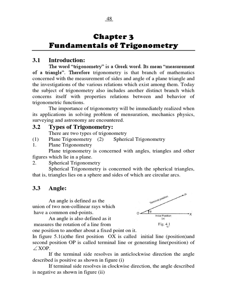 Trigonometry Basics for Students | PDF | Trigonometric Functions ...