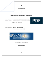 Enterprise Resource Planning: Mrs. C. Jayashree