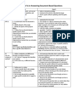 The Dos and Donts of Document Analysis