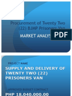 Procurement of Twenty Two (22) BJMP Prisoners Van: Market Analysis