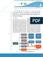 Community-Based Sanitation Lessons Learned From Sanimas Programme in Indonesia