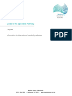 Medical Board Guide Guide To The Specialist Pathway