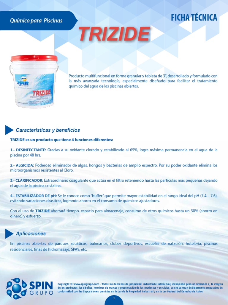 TRIZIDE | PDF | Piscina | Cloro