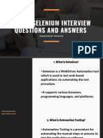 Interview Questions and Answers: Selenium
