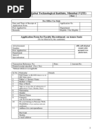 Application Form For Faculty Recruitment On Tenure Basis