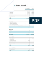 Final Personal Balance Sheet