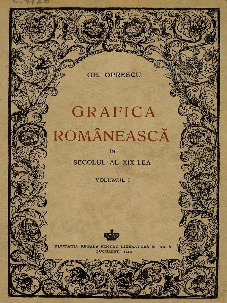 Grafica Romaneasca Sec XIX PDF | PDF