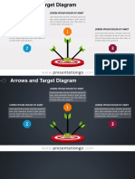 Arrows and Target Diagram: Presentationgo