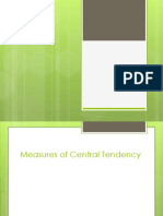 Measures of Central Tendency Title