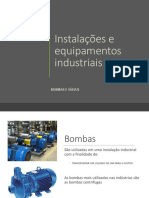 Instalações industriais - Bombas e Válvulas