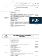 Plano de Manutenção de Equipamentos Da Produção PDF