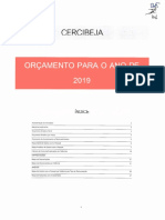 CERCIBEJA | Orçamento Para o Ano 2019