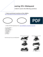 The Roaring 20 Webquest-2019