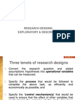 Chapter-3: Research Designs: Exploratory & Descriptive