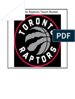 Toronto Raptors Team Roster New 1 New 2