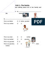 Unit 1. The Family.: This Is My Father Father Grandad This Is My Mother